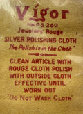 Vintage Vigor Jewelry Rouge Polishing Cloth No. PS260 - NIP