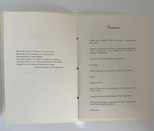 1973 Richard Nixon Congressional Inaugural Invitation Set #2531