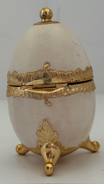 Porcelain Egg Music Box Plays "The Music of the Night" from Phantom of the Opera