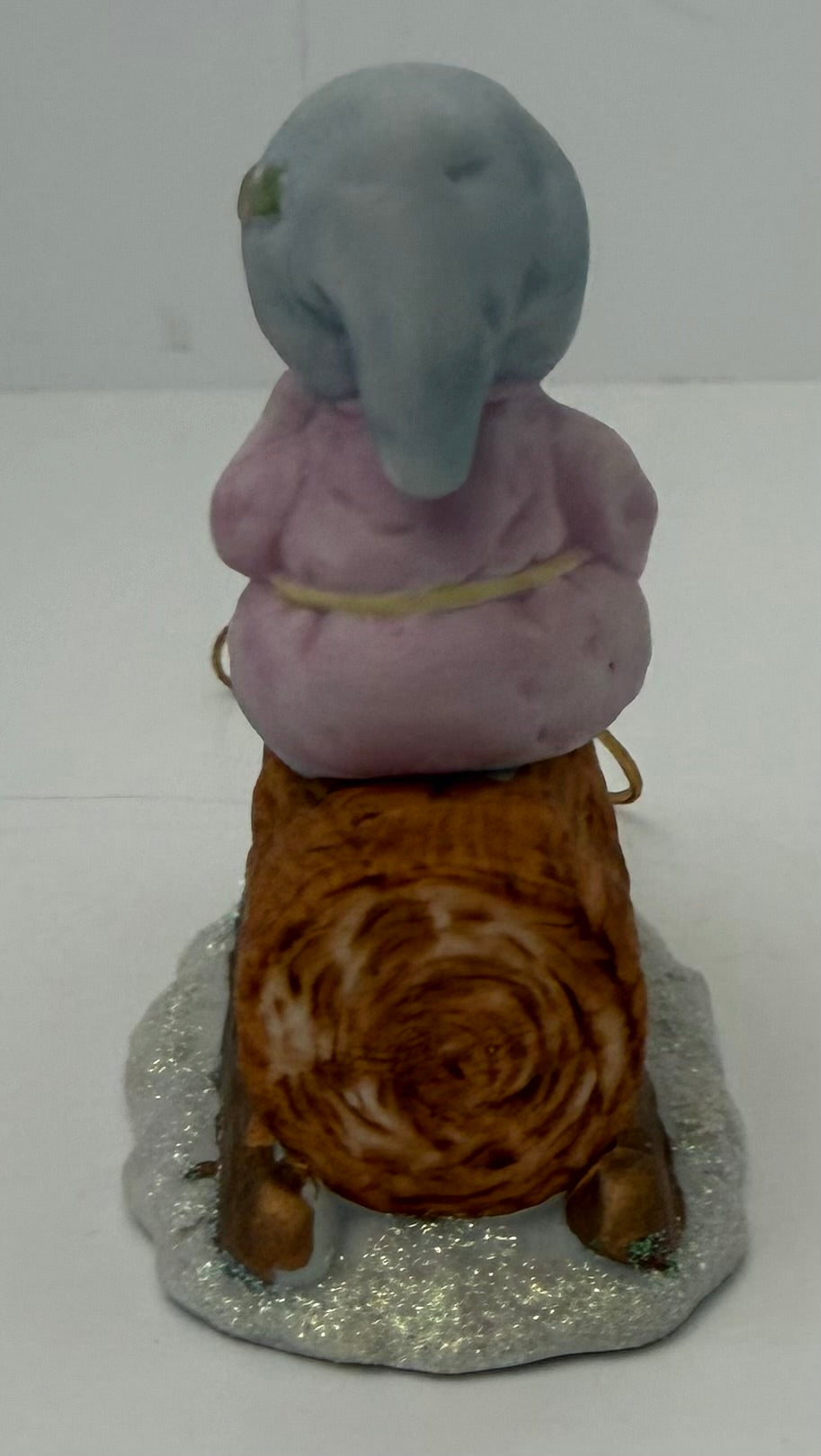 1987 Susan McAllister "Winterlore Fantasy" Figurine Gretchen on Log Sled