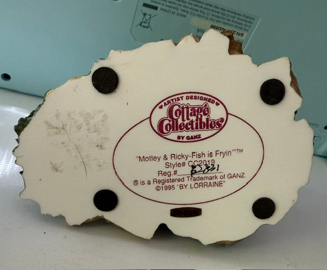 Vintage Cottage Collectibles Ganz "Motley & Ricky Fish is Fryin'"