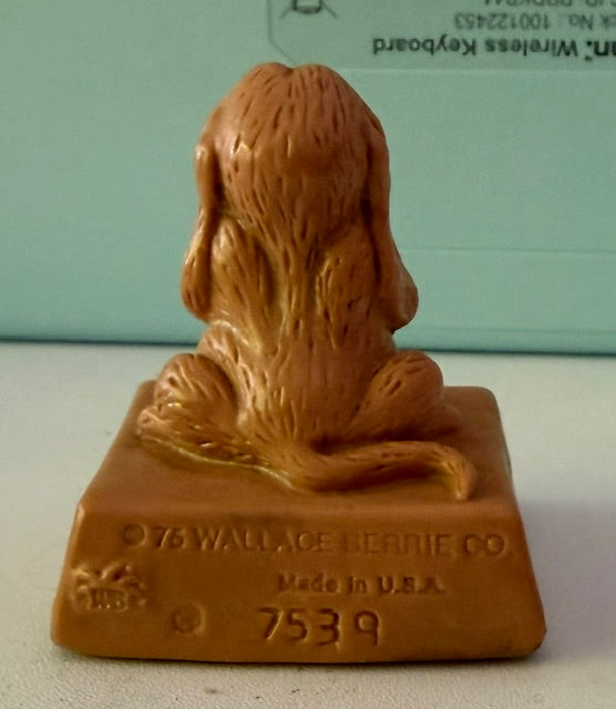 Vintage Basset Hound figurine "Nothing is as Bad as it Seems...  It's Worse