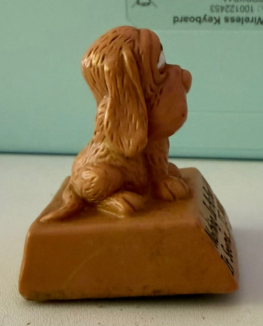Vintage Basset Hound figurine "Nothing is as Bad as it Seems...  It's Worse