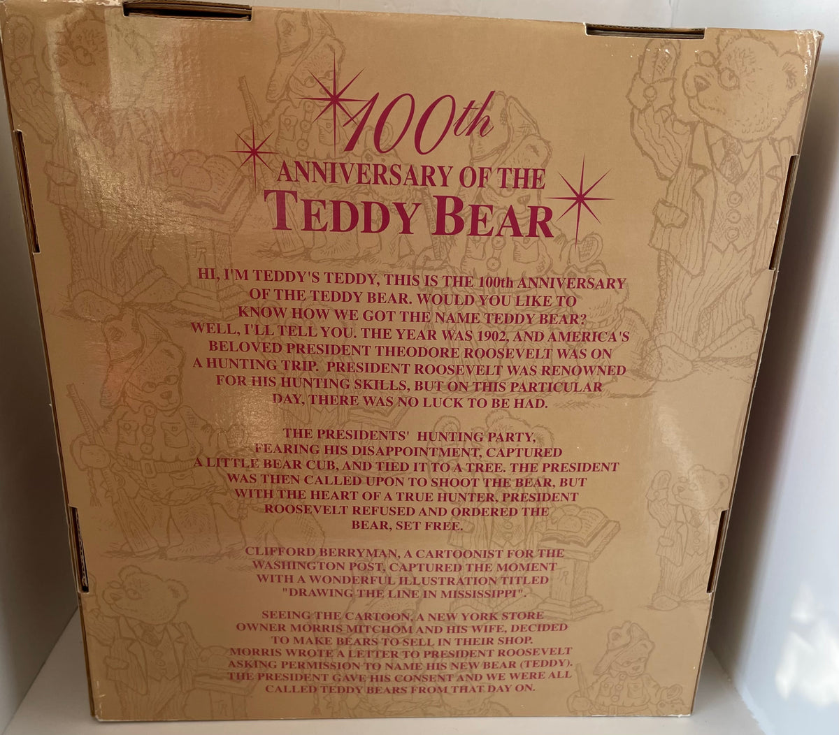 100th Anniversary Of The Teddy Bear, Teddy Roosevelt Special Edition, Dan Dee