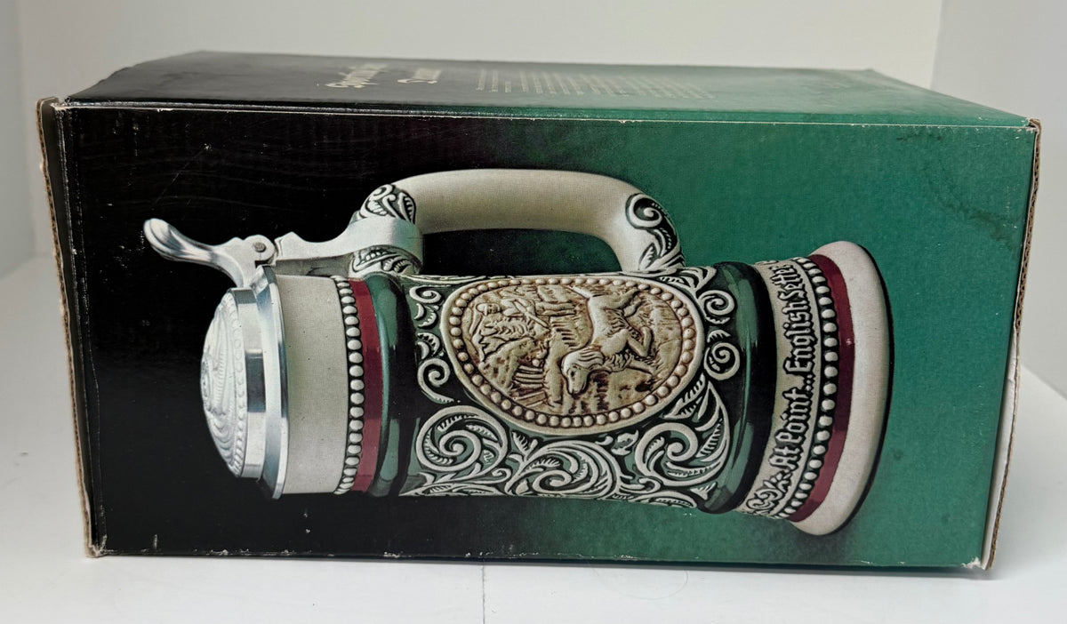 Vintage Avon Sporting Stein Decanter & Wild Country Cologne 8 Oz in Original Box
