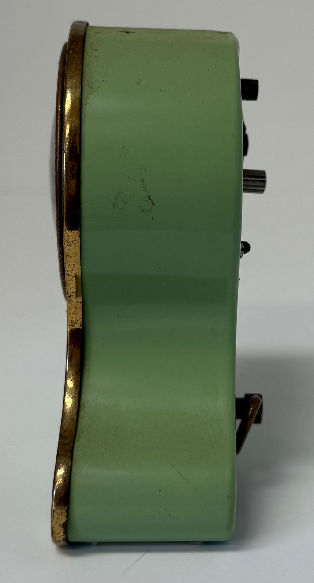 RARE Emes Musical Windup Travel Clock Vtg