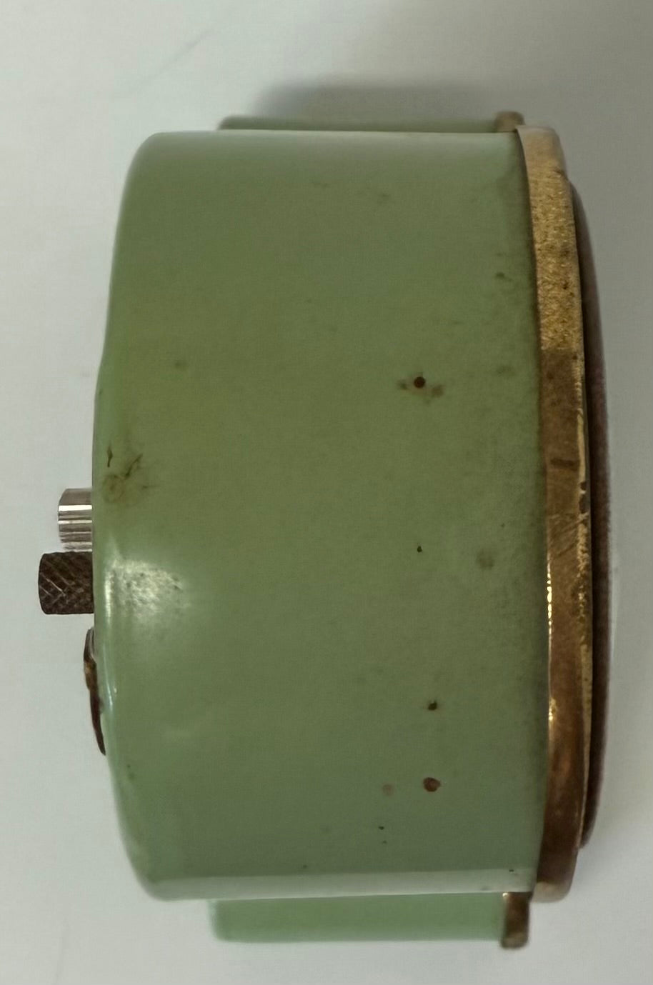 RARE Emes Musical Windup Travel Clock Vtg