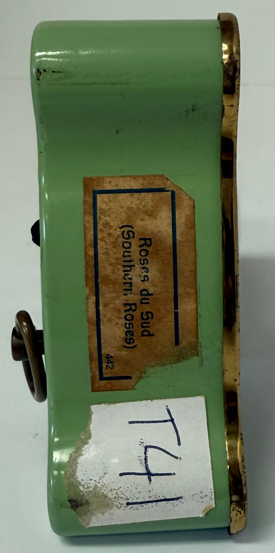RARE Emes Musical Windup Travel Clock Vtg