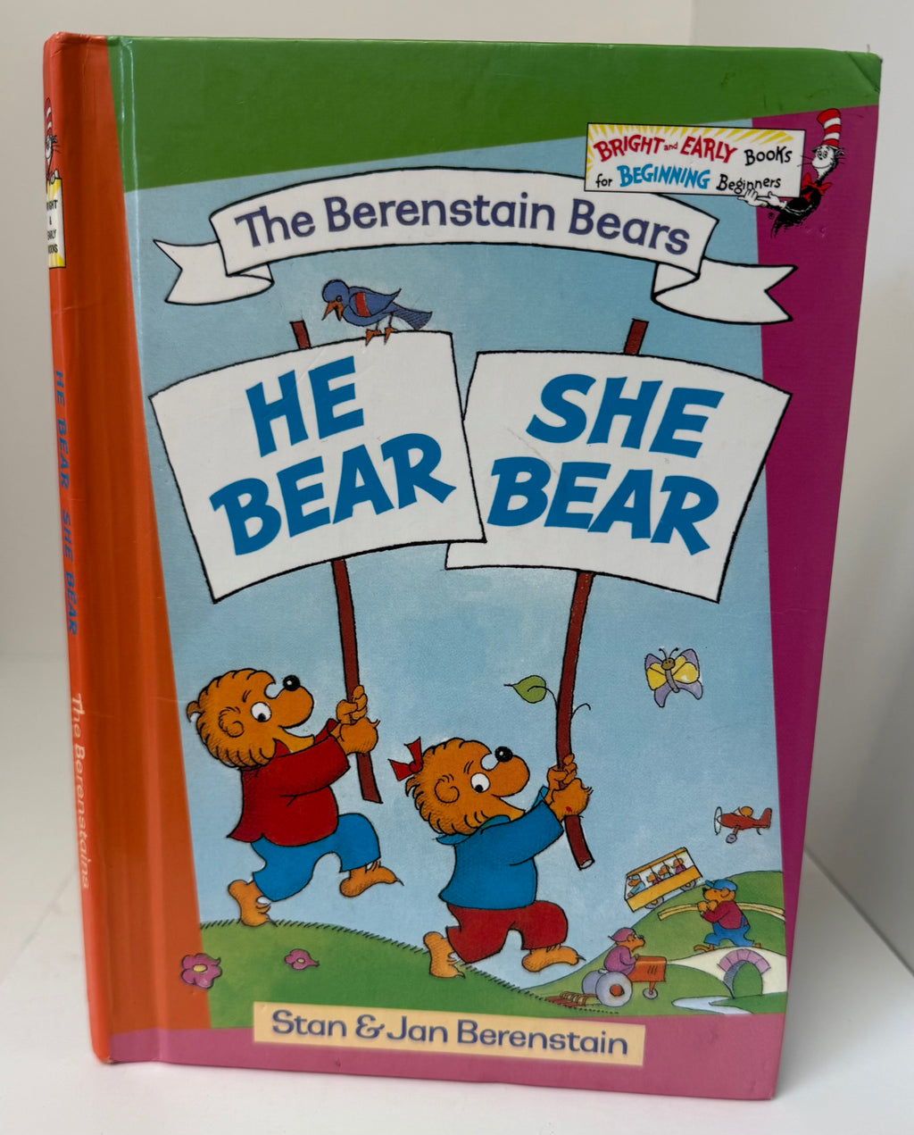 He Bear She Bear by Stan & Jan Berenstain 1st Edition 1974 Bright Early Books HC