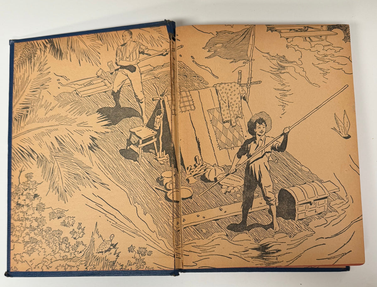 Huckleberry Finn-Mark Twain-1939 Whitman Publishing HC Illus Henry Vallely