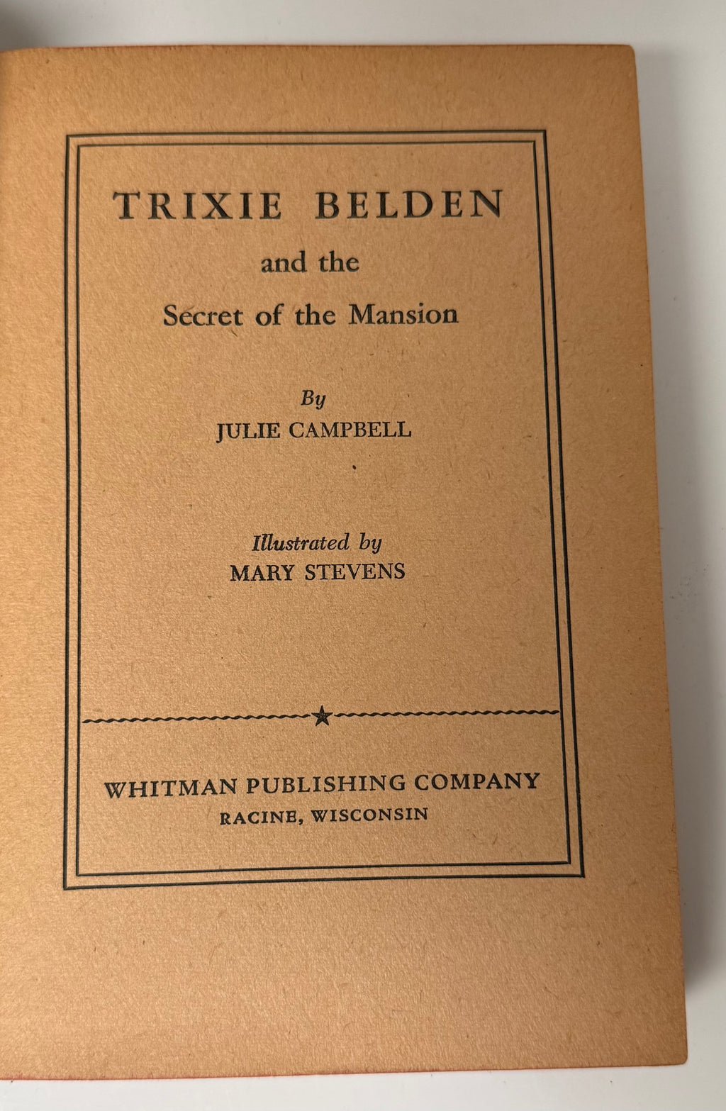 Trixie Belden and the Secret of the Mansion 1948