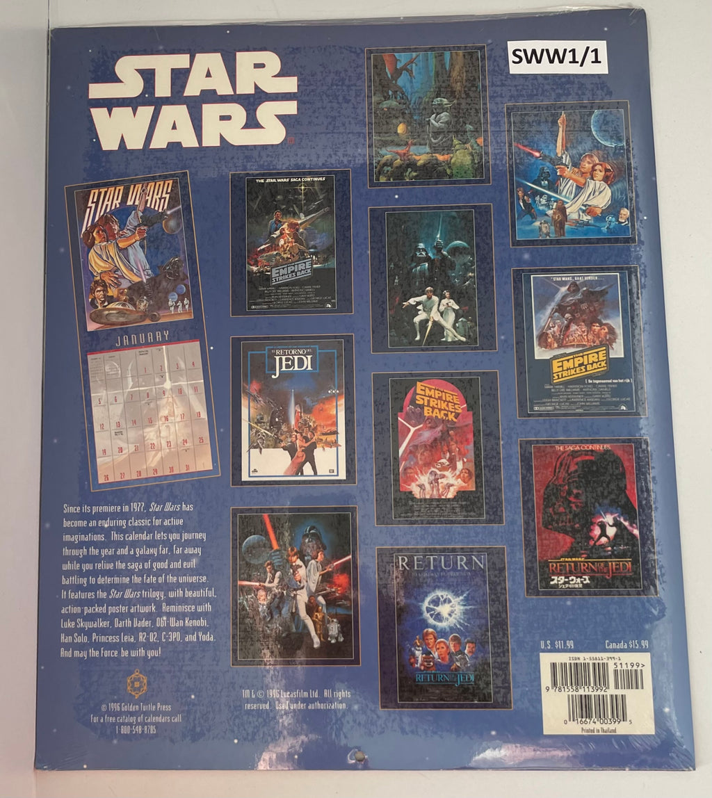 1997 Star Wars Calender - Sealed