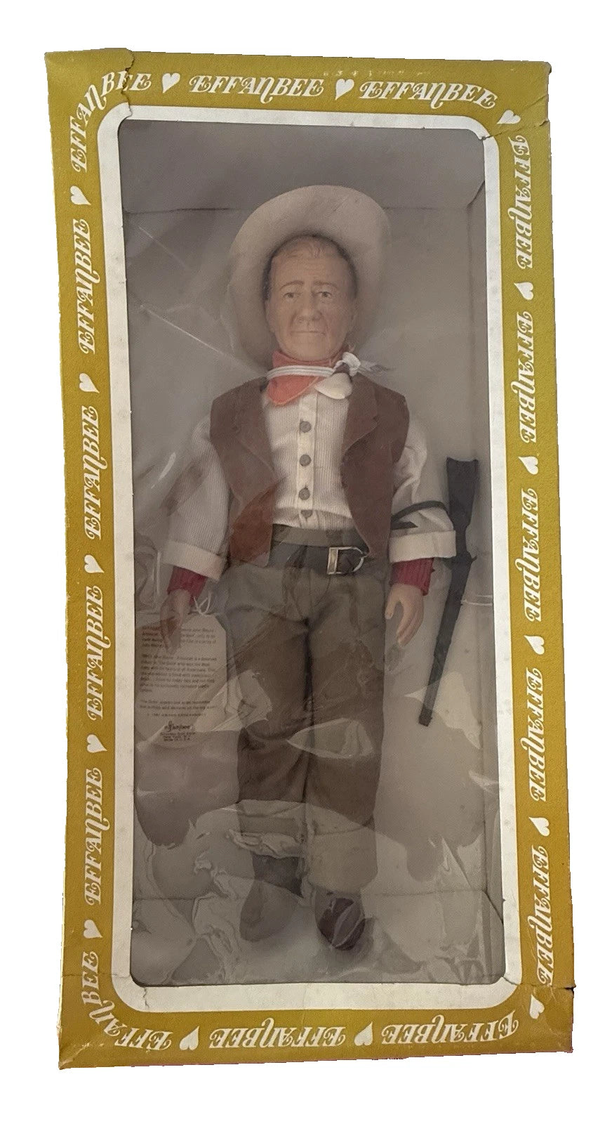 VTG - 1981 John Wayne 17” Effanbee Doll - American "Symbol of The West" NIB