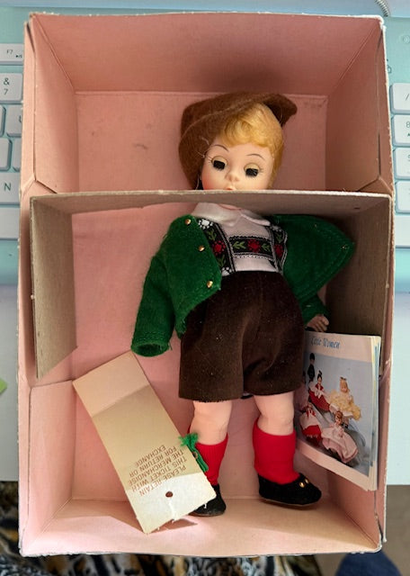 Madame Alexander Vintage Austria Boy 8”Doll #599 NIB