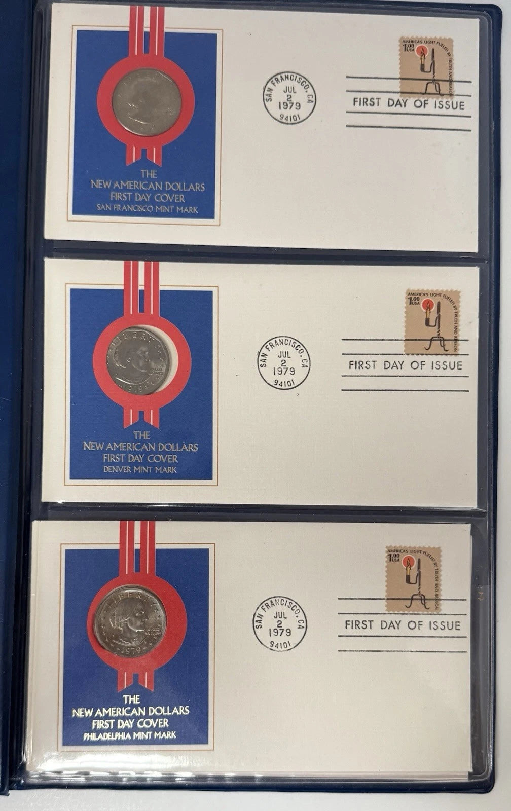 New American Dollars First Day Covers -T10