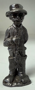 Pewter Man with Fish