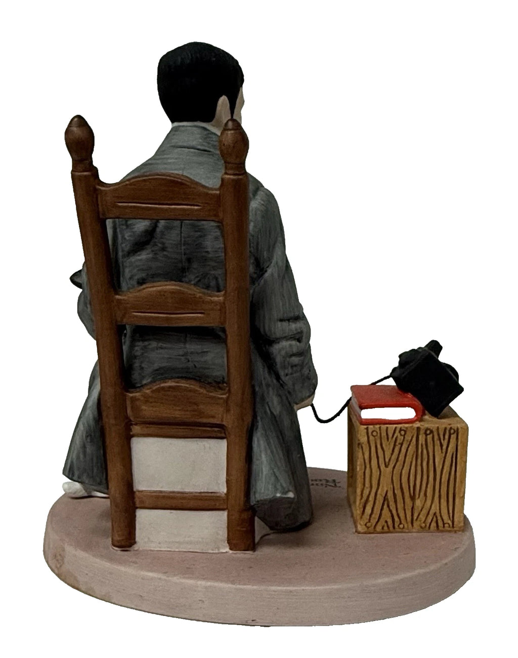 Norman Rockwell figurine Danbury Mint 12 porcelain sculpture Self Portrait photo