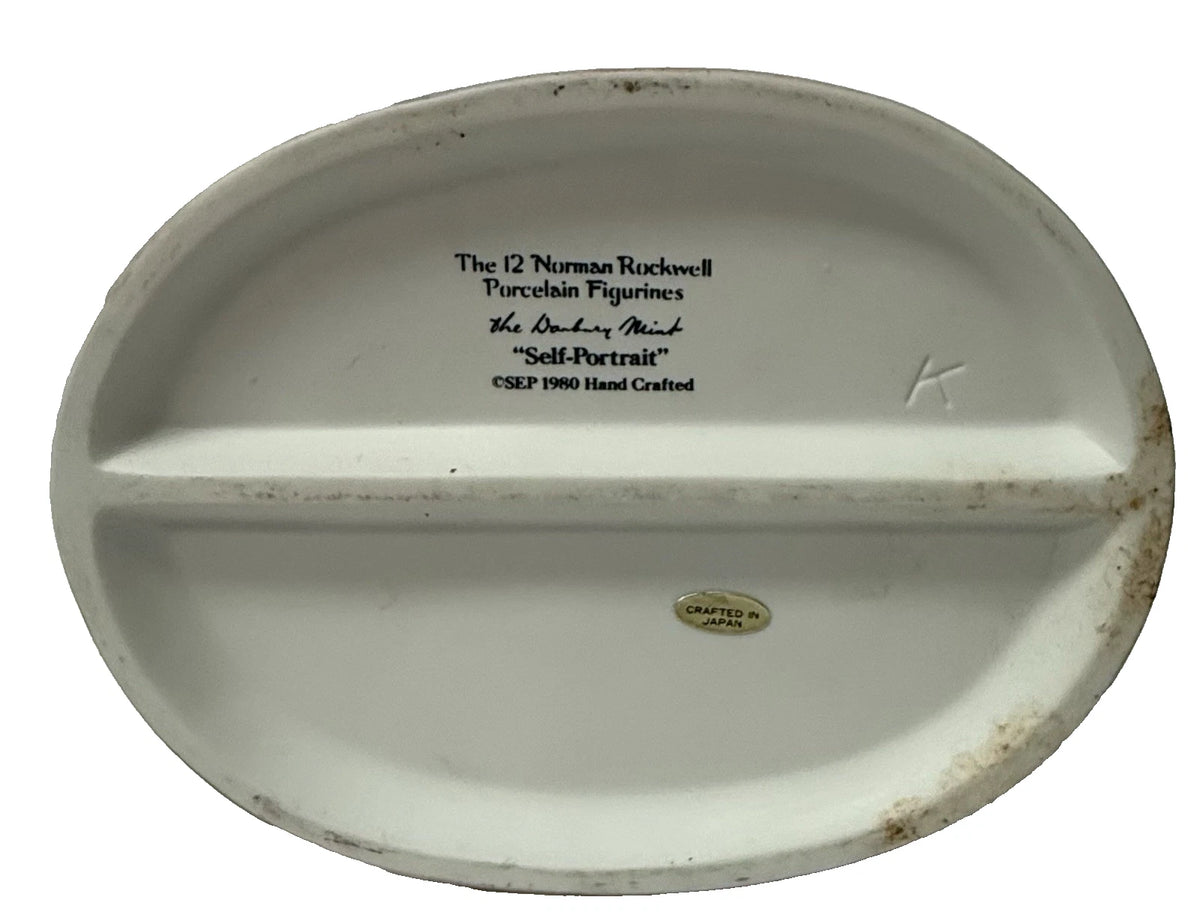Norman Rockwell figurine Danbury Mint 12 porcelain sculpture Self Portrait photo