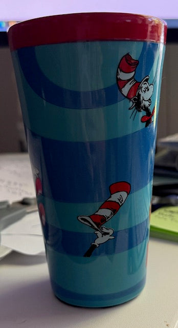 RARE Dr. Seuss Blue Travel Mug NIB