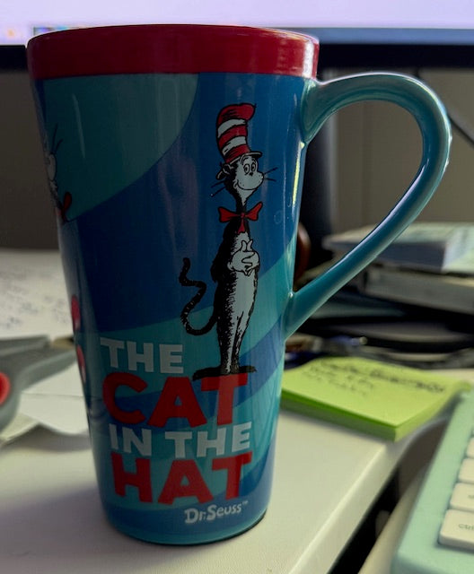 RARE Dr. Seuss Blue Travel Mug NIB